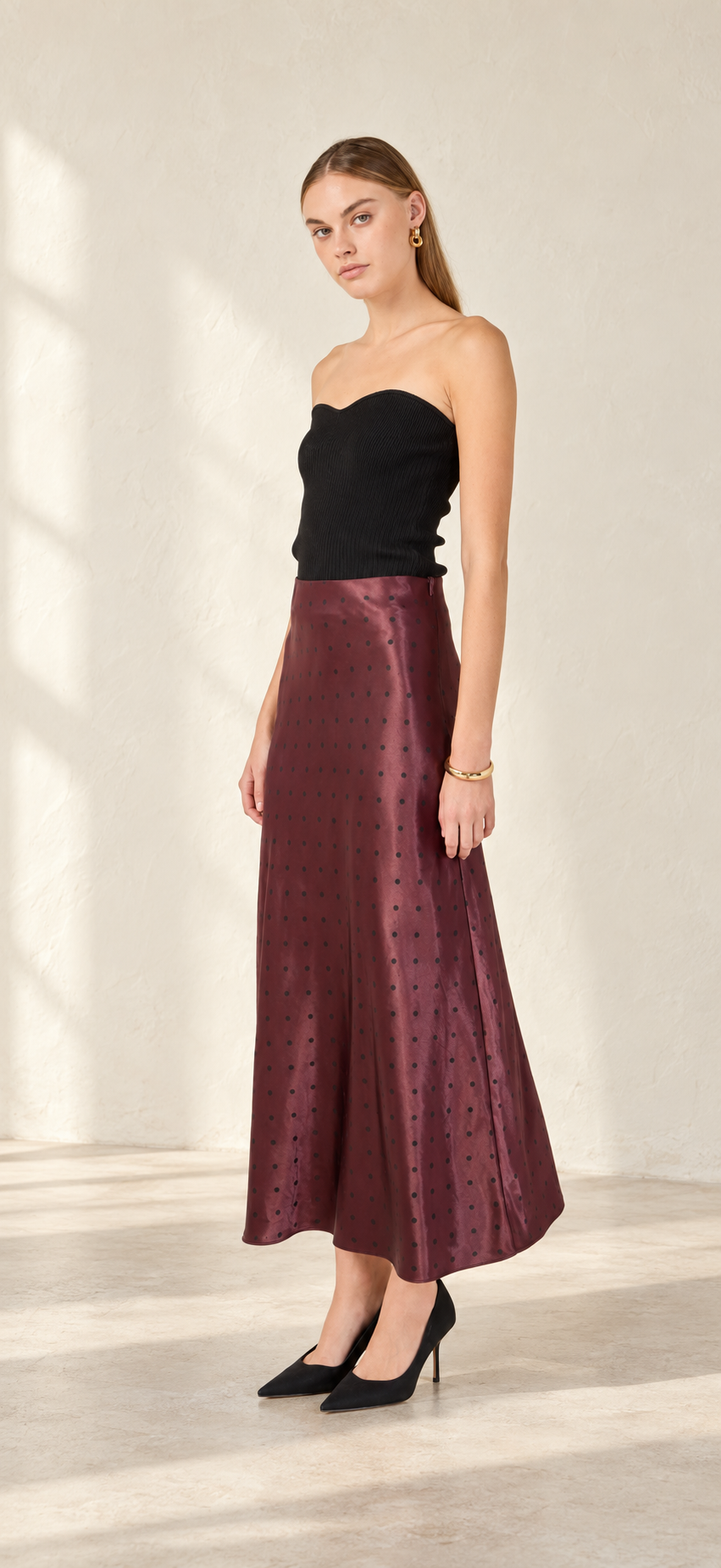 Ava Satin skirt