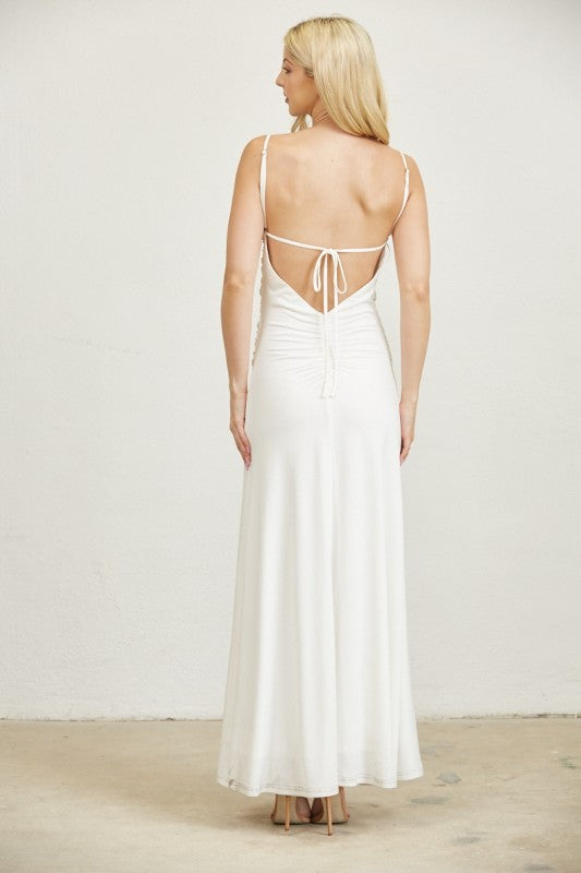 Alessandra White Maxi dress