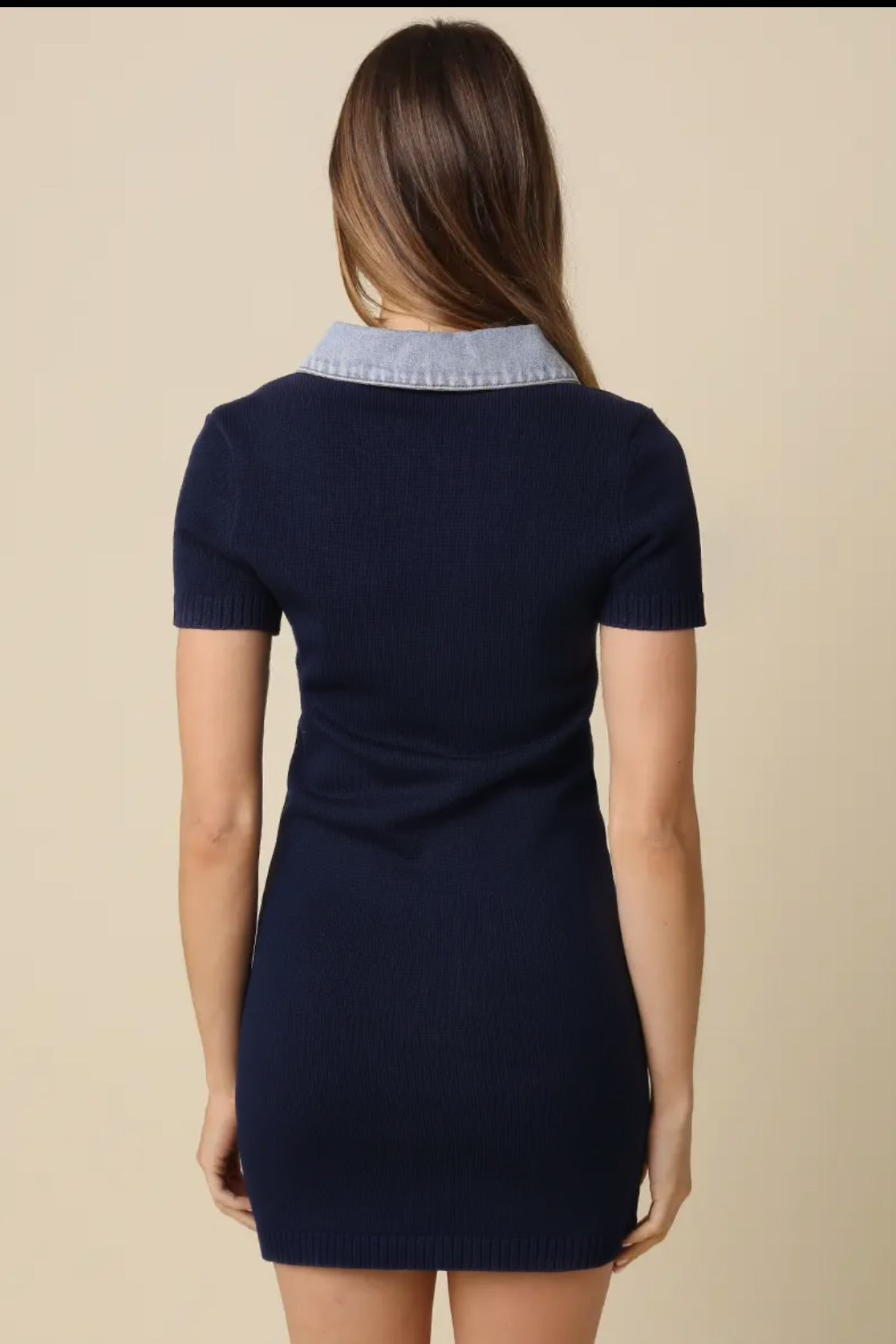 Penelope Denim Contrast dress