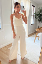 Michelle Linen Tie jumpsuit - Restock