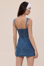 Gwen Denim Dress w shorts - Restock