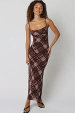Vivi Plaid maxi
