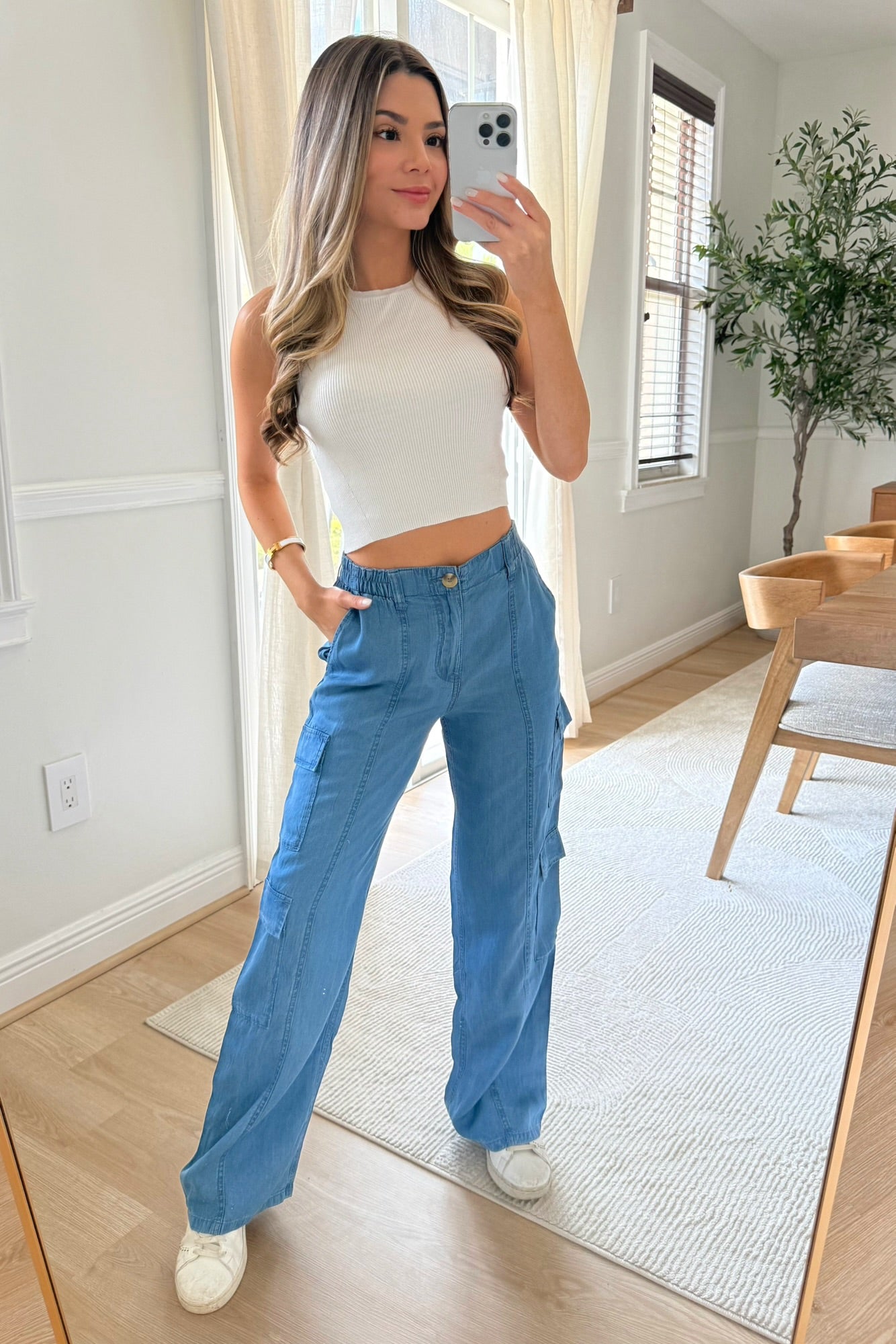 Paige Denim Light cargos - Meduim wash