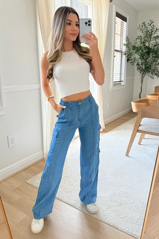 Paige Denim Light cargos - Meduim wash