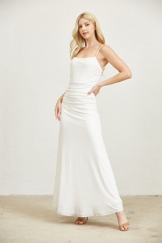 Alessandra White Maxi dress
