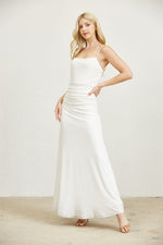 Alessandra White Maxi dress