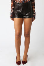 Sabrina Leather Hot shorts