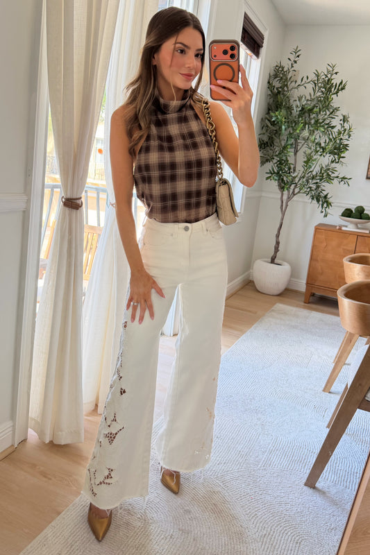 Siena Plaid top