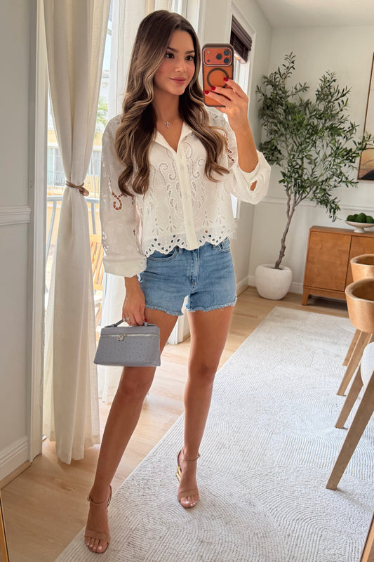 Lucia Eyelet blouse