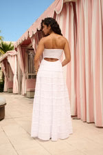 Clara Smocked maxi - White