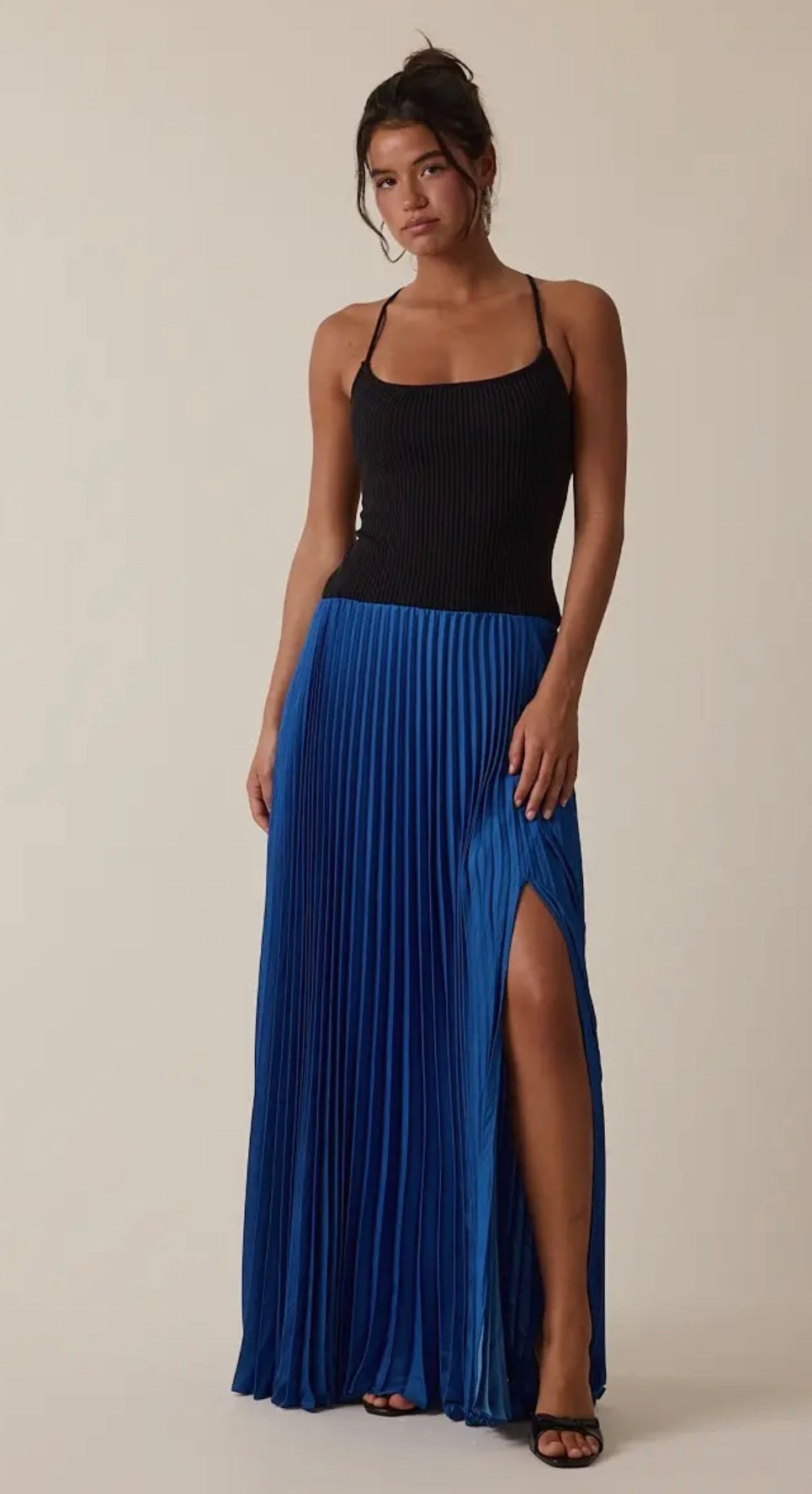 Madeline Pleated maxi