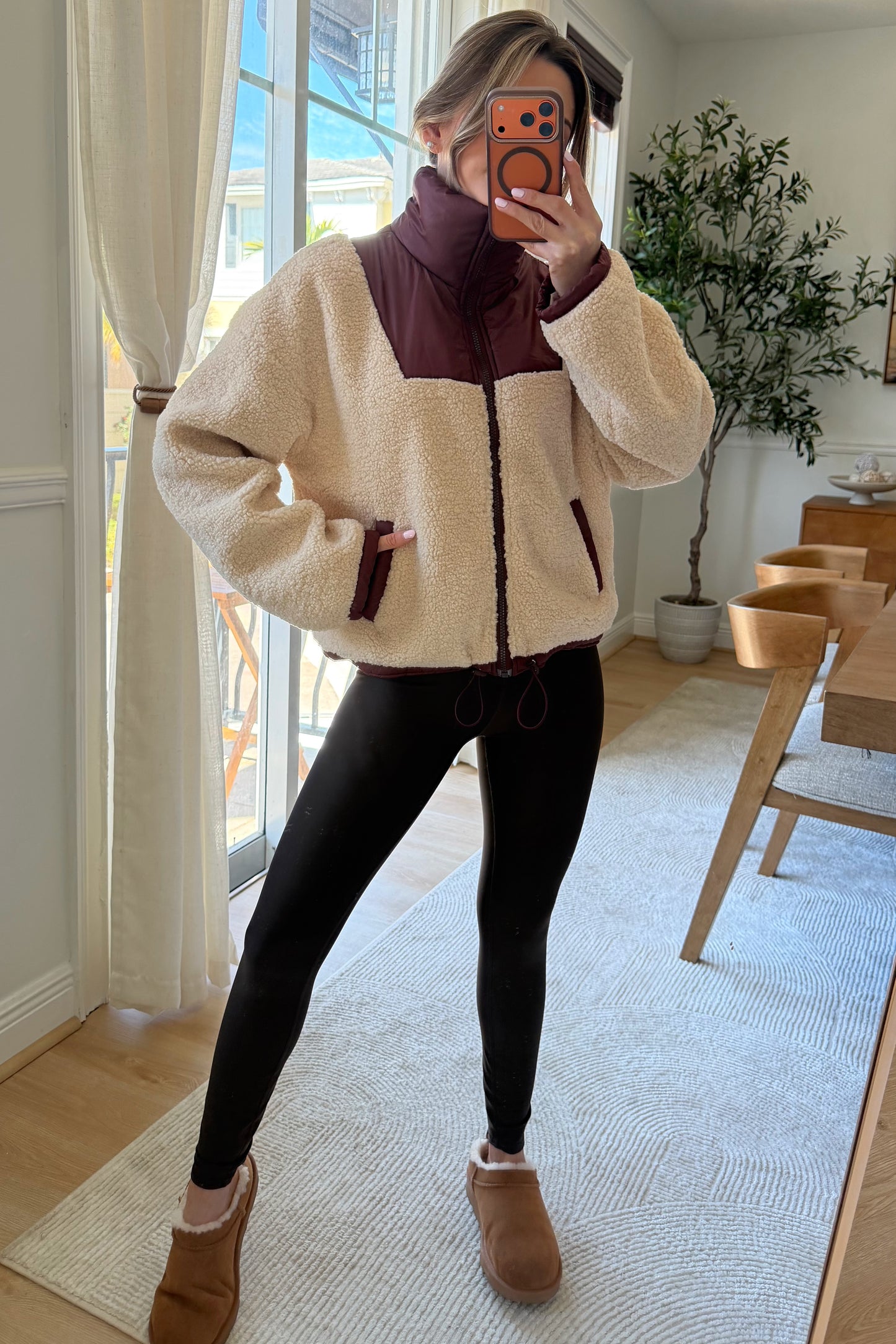 Teddi Sherpa body Puffer jacket