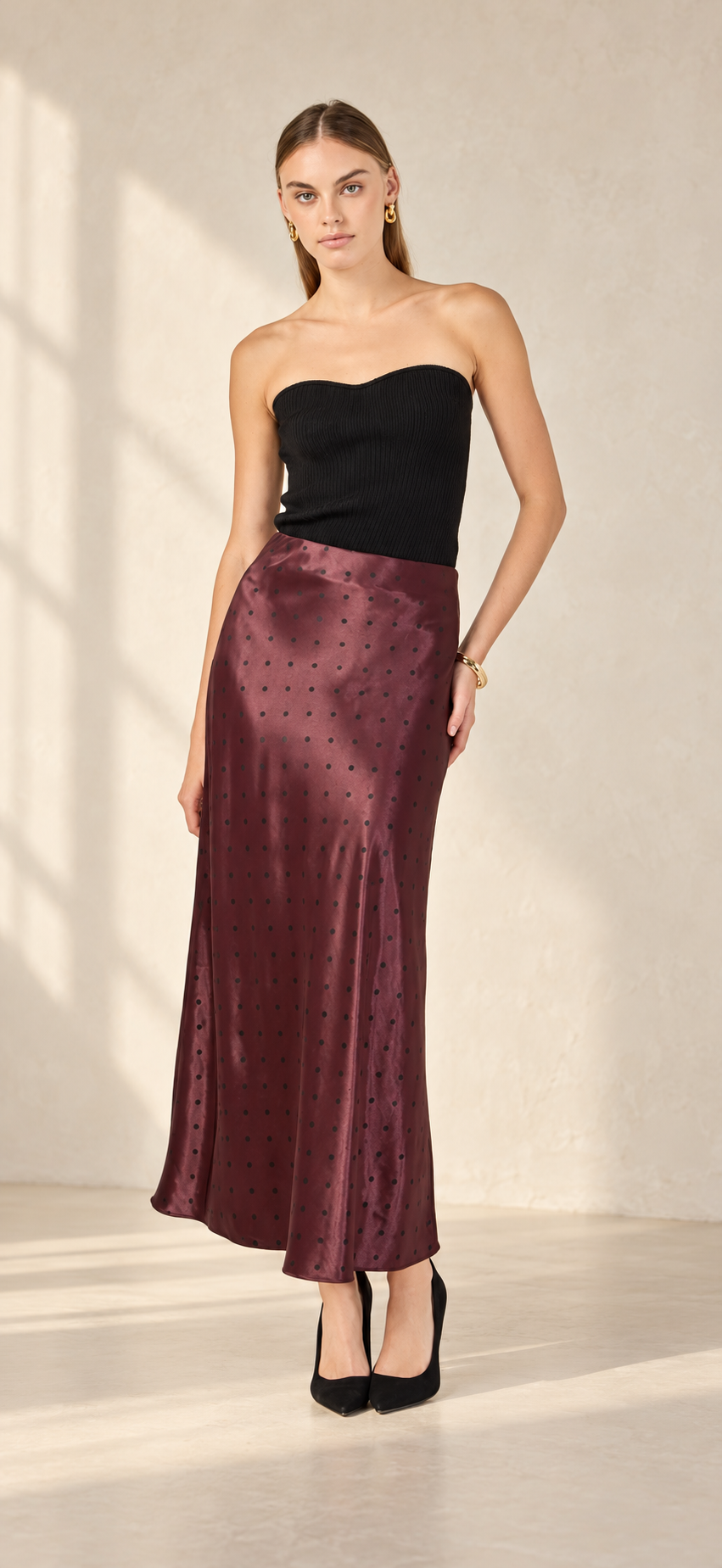 Ava Satin skirt