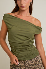 Sienna top - Olive green
