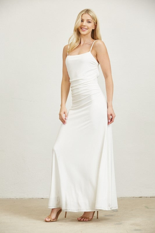 Alessandra White Maxi dress