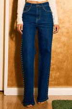 Noelle Studed denim