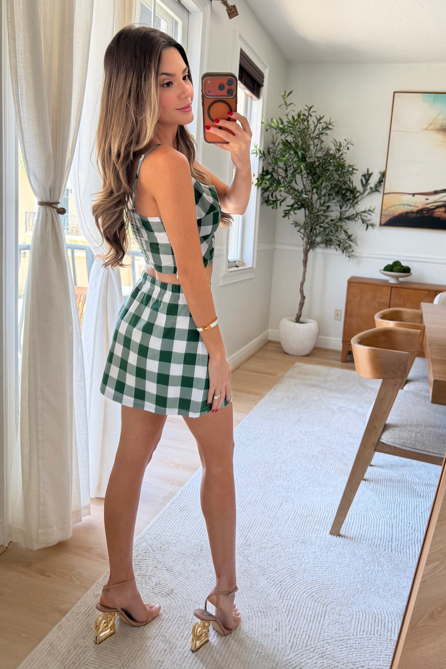 Capri Gingham top