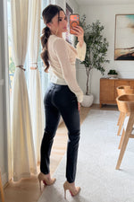 Harley Coated denim