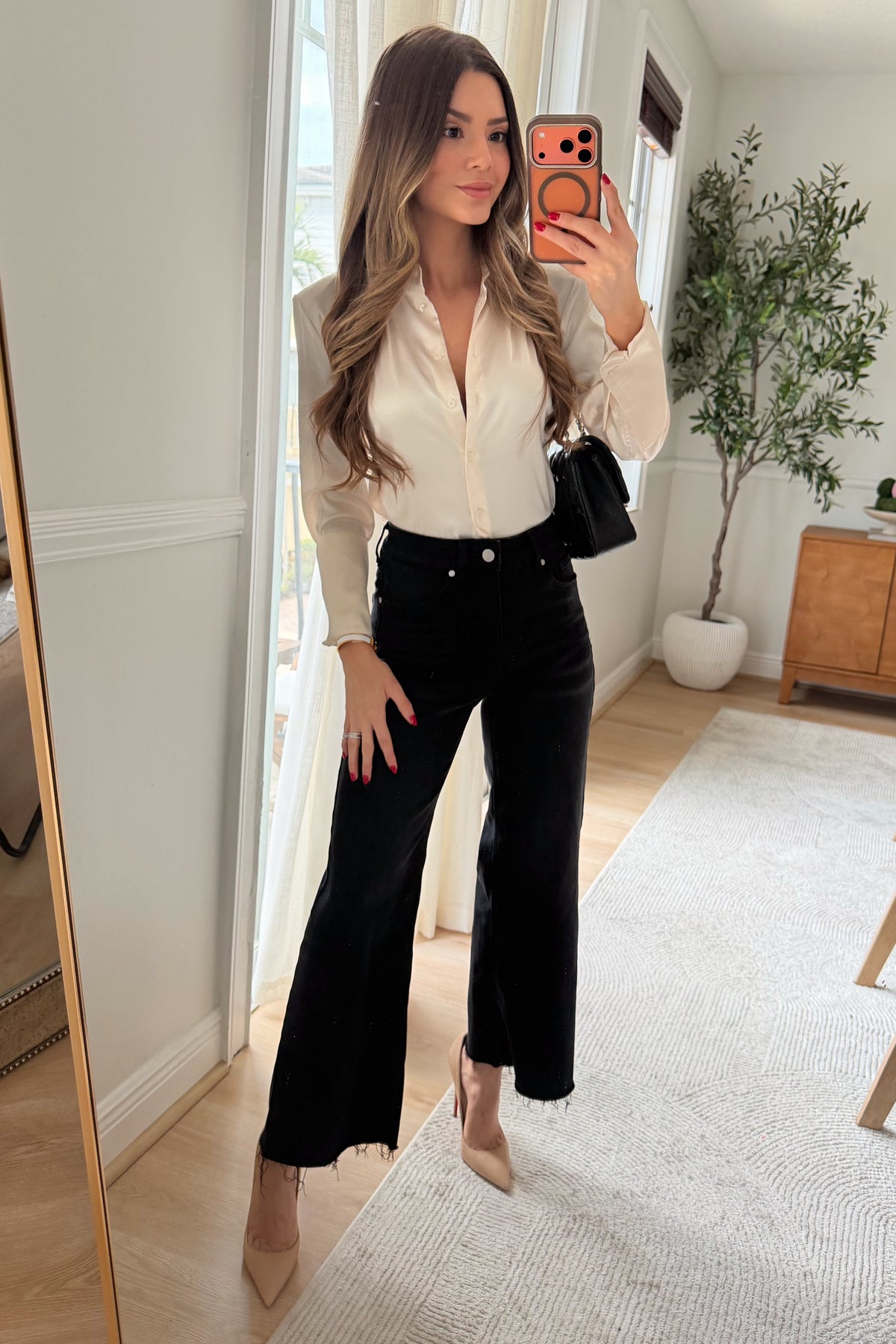 Camille Satin blouse