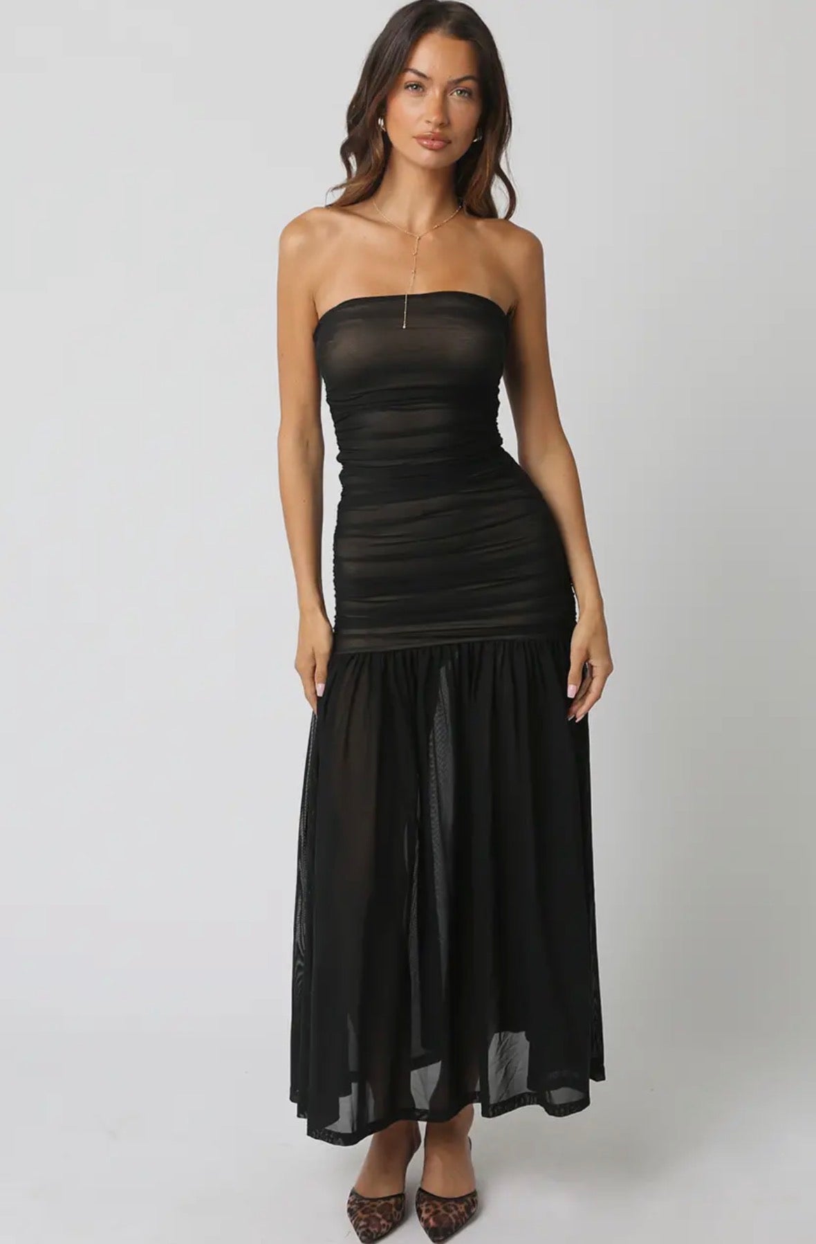 Lauren Ruched midi