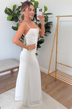 Alessandra White Maxi dress