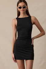 Rita Ruched Black dress