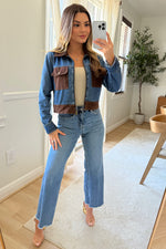 Kristen Denim & Suede jacket - Restock