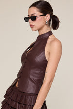 Misha Leather top