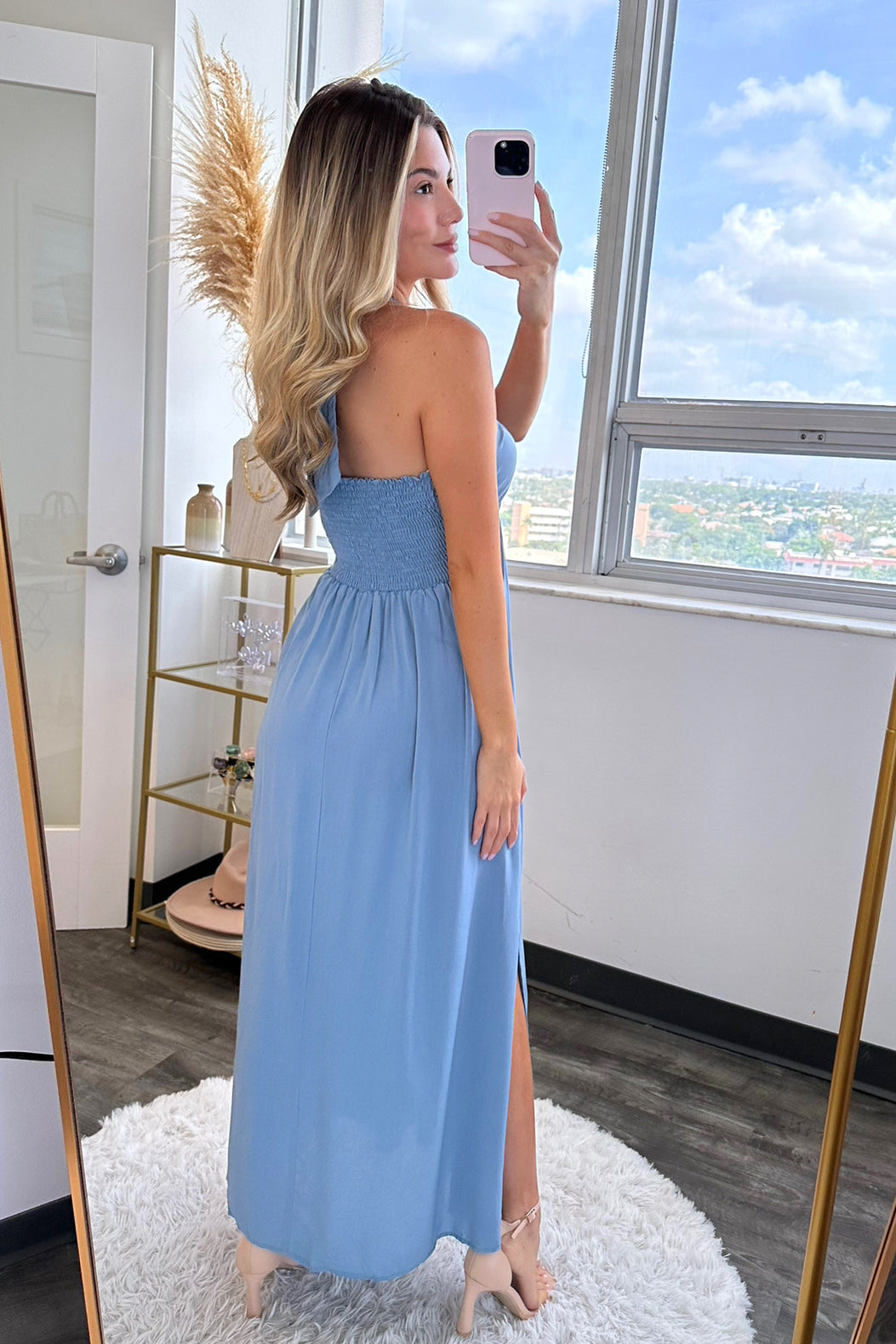 Gina Halter dress - Blue