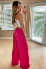 Jordon Silky pants - Fuchsia